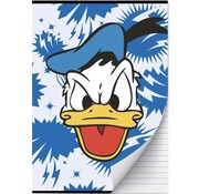 Donald Duck A4 lijntjes schrift - blauw