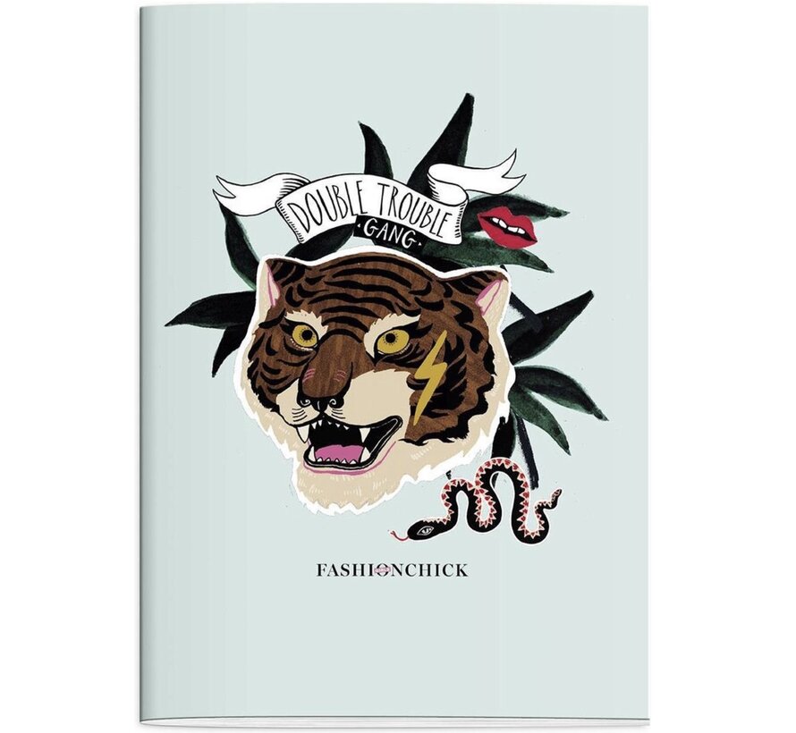 A4 schrift geruit