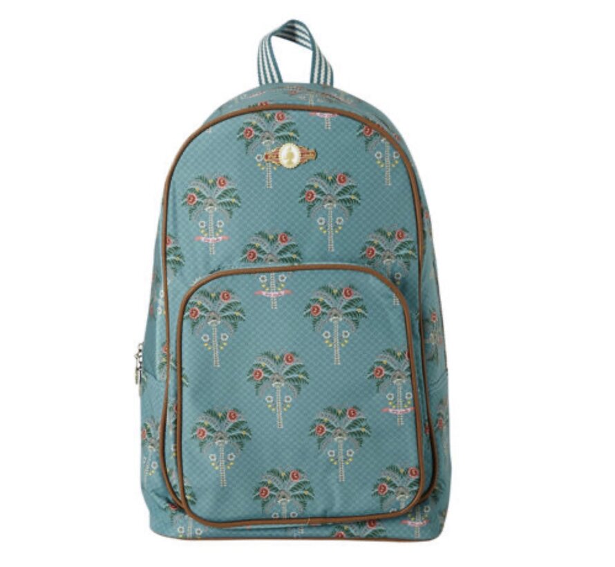 Laptop rugzak - palmboom - blauw