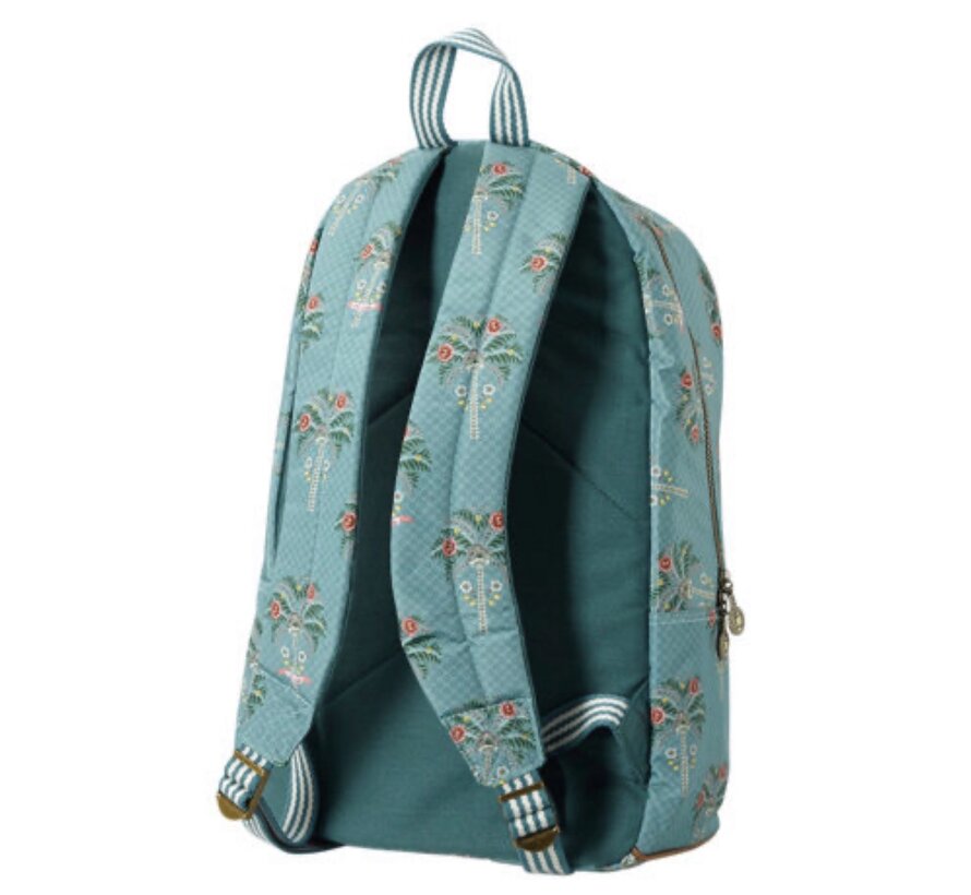 Laptop rugzak - palmboom - blauw