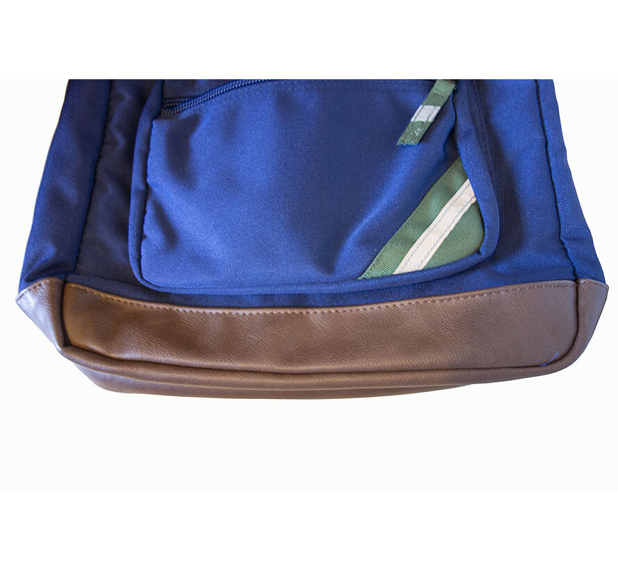 Go outside laptop rugtas - blauw