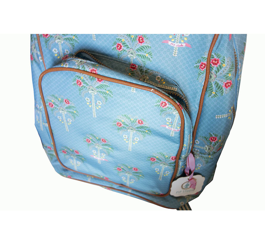 Laptop rugzak - palmboom - blauw