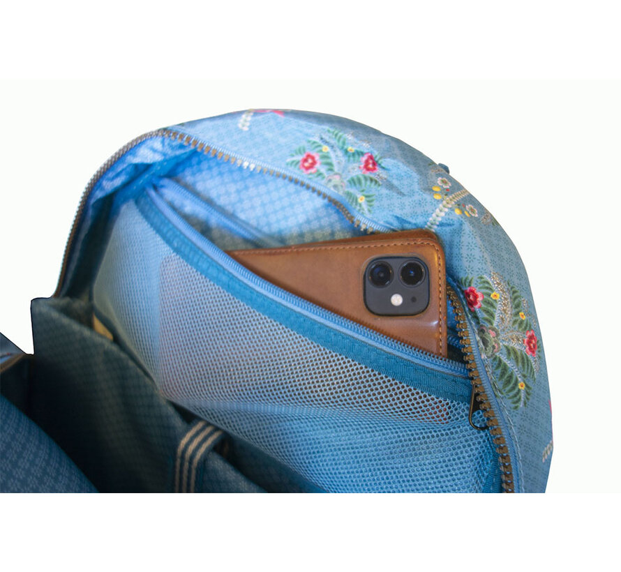 Laptop rugzak - palmboom - blauw