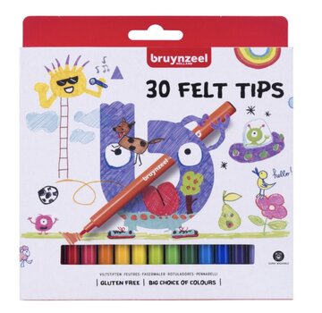 Bruynzeel Felt tips viltstiften - 30st