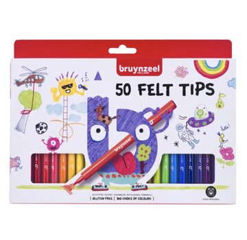 Bruynzeel Felt tips viltstiften - 50st
