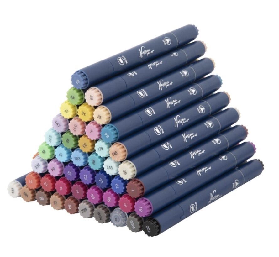 Alcoholmarkers - 48 stuks - dual tip