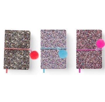 Notitieboek glitter - A6 - lijntjes