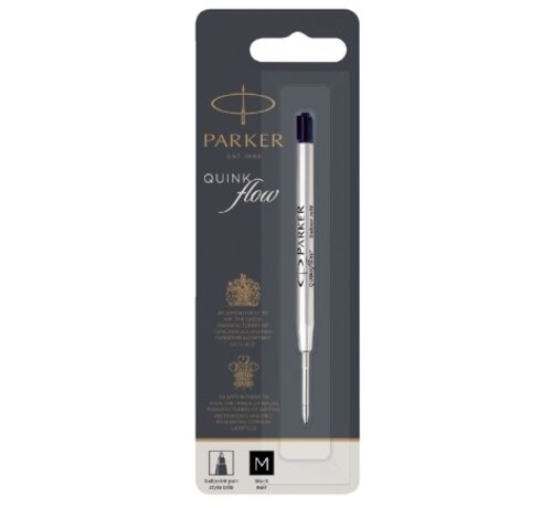 Parker Jotter Quinkflow balpenvulling - zwart - M