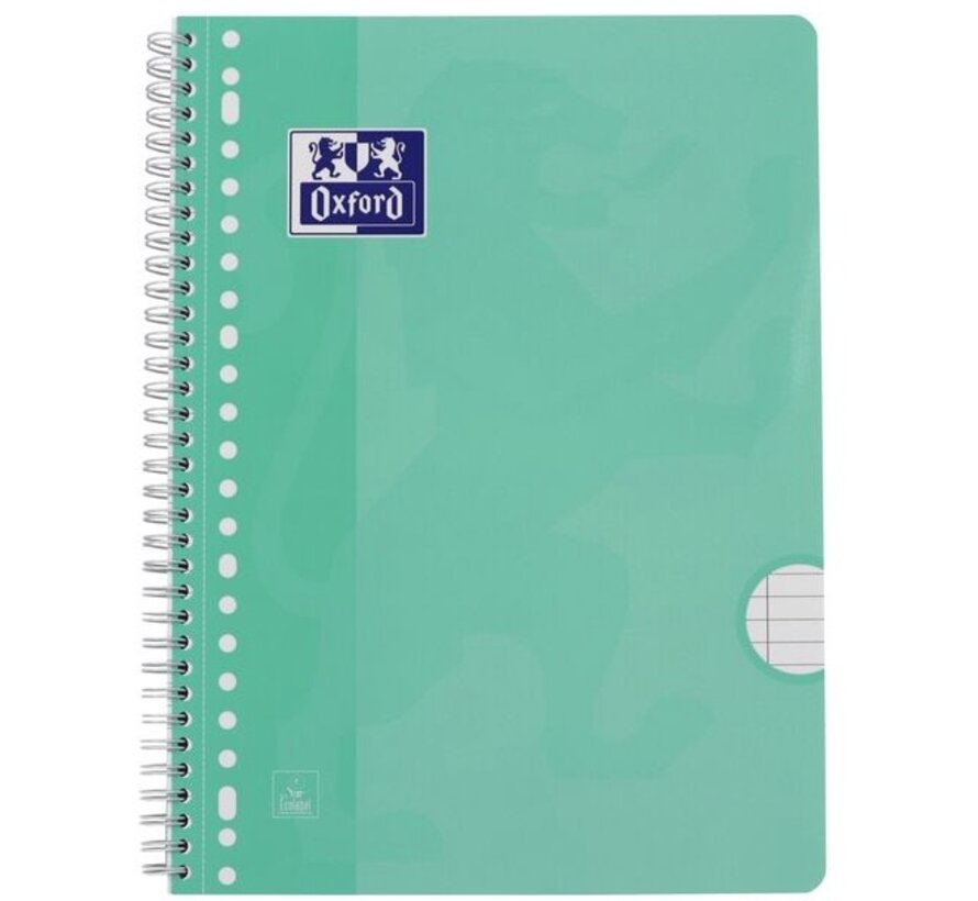 Collegeblok A4 - gelinieerd - Pastel - 2, 4 en 23 rings perforatie