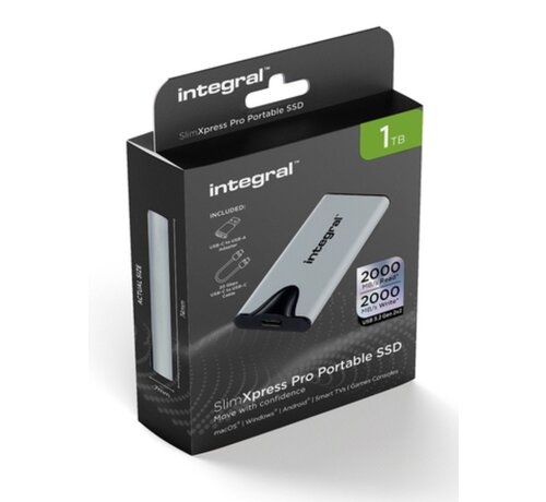 Integral 1TB-SlimXpress Portable USB-C - SSD