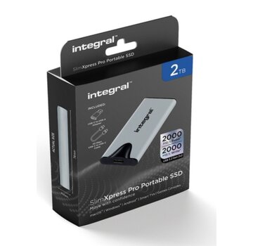 Integral 2TB - SlimXpress Portable USB-C - SSD