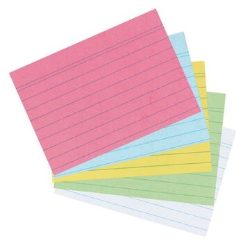 her A8 Flashcards - gekleurd - 55x74 - gelinieerd