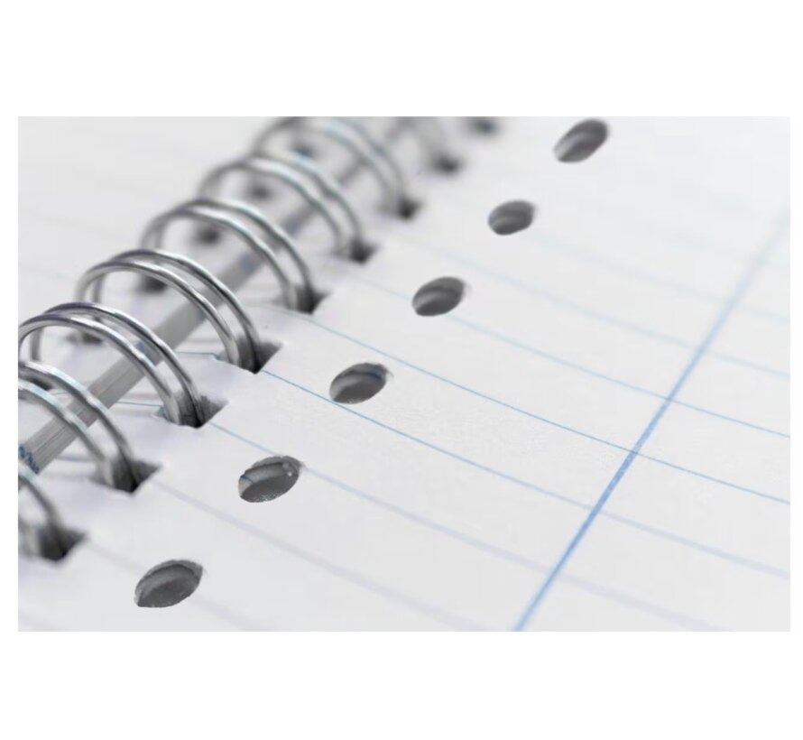 Collegeblok A4 - gelinieerd - voordeelpak 2, 4 en 23 rings perforatie