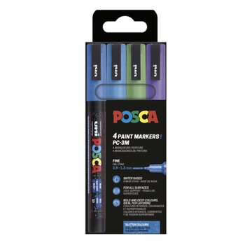 Posca Acrylmarkers - glitter - koel - 4st