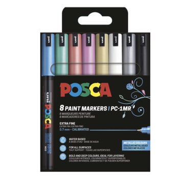 Posca Acrylmarkers - PC1MR extra fijn metallic - 8st