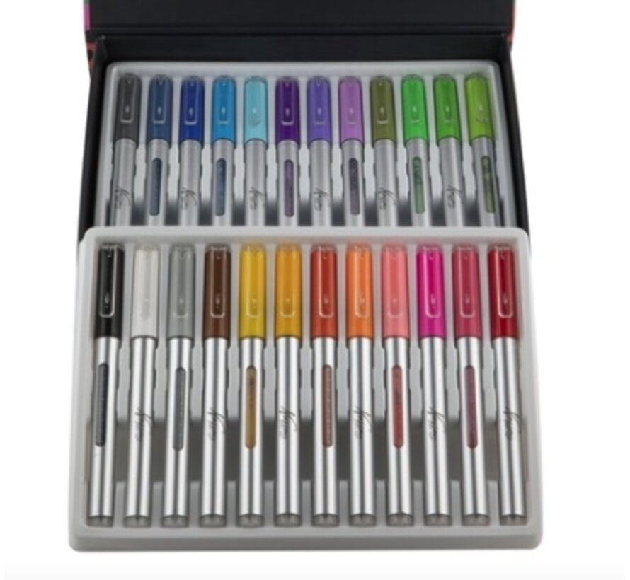 Acrylmarkers - medium - 24 kleuren