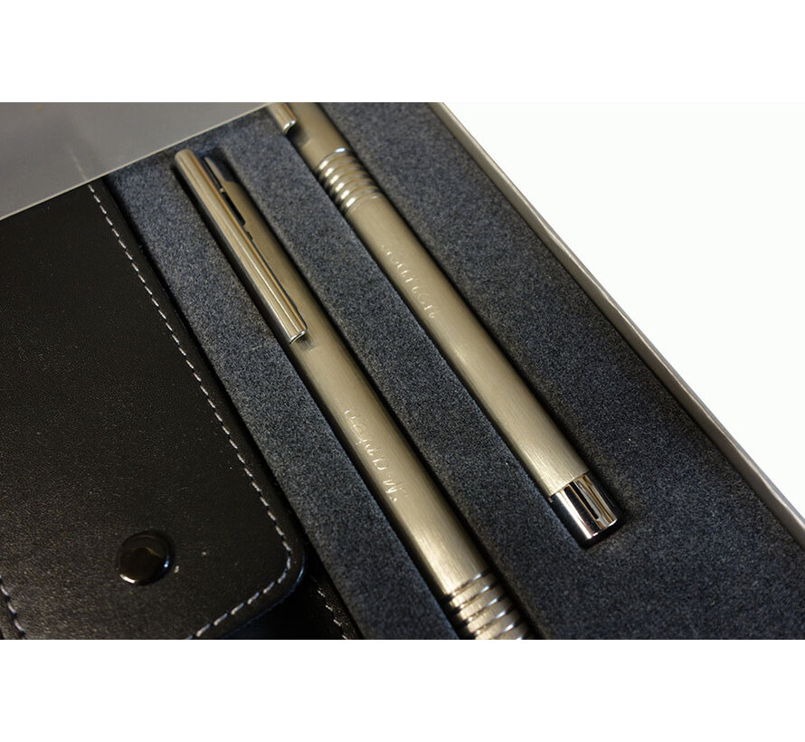 Logo set - vulpen -etui - vulptolood - "Marten" gegraveerd