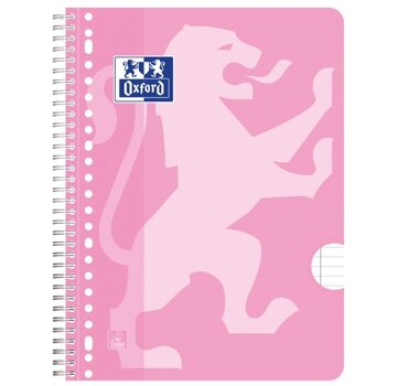 Oxford Collegeblok A4 - gelinieerd - roze