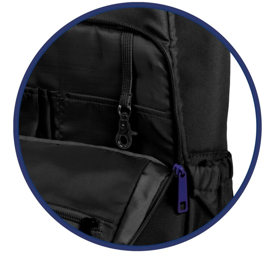 Laptop rugtas - blauw - 17 inch - 30 liter