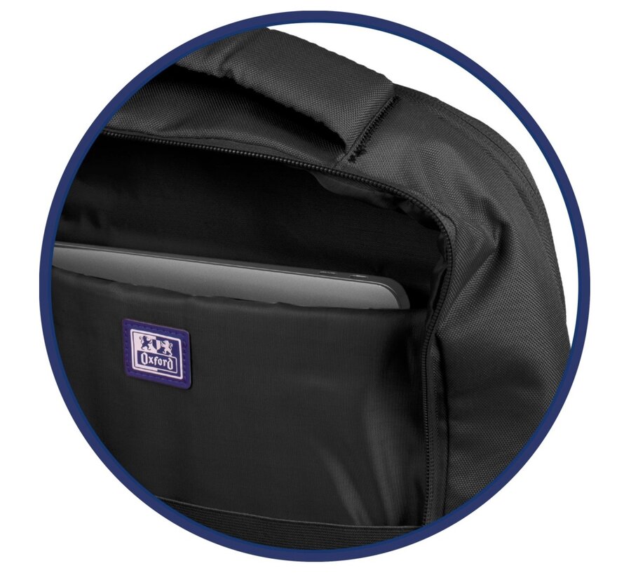 Laptop rugtas - blauw - 17 inch - 30 liter
