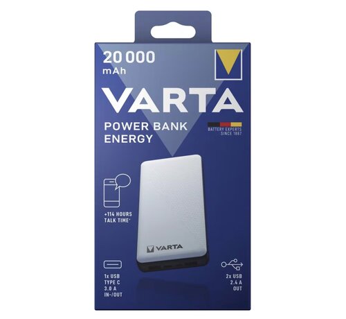 Powerbank 20.000 mAh - wit