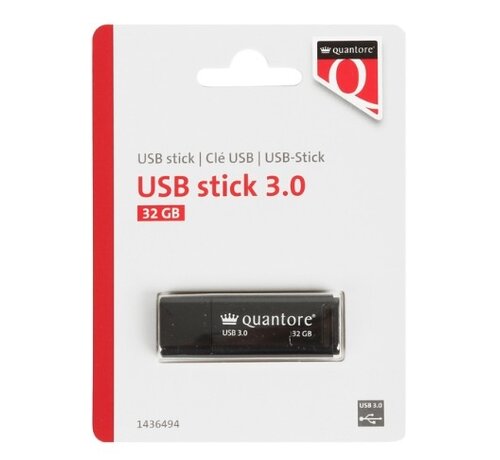 Quantore USB 3.0 stick zwart - 32 GB