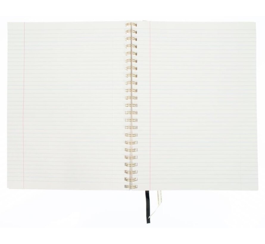 Spiraalschrift A4 lijn - softcover - imitatie krokodillenleer