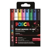 Posca Acrylmarkers - PC1MR - basis - extra fijn - 8st