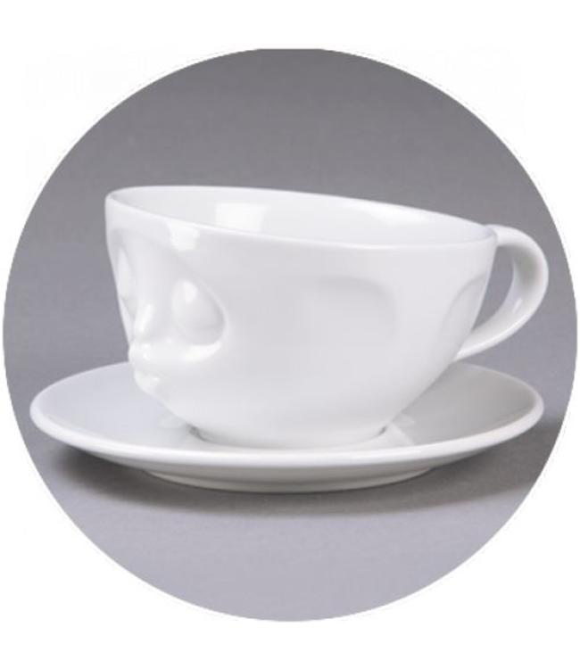 Tassen  'Tassen' kop en schotel, wit - Kus