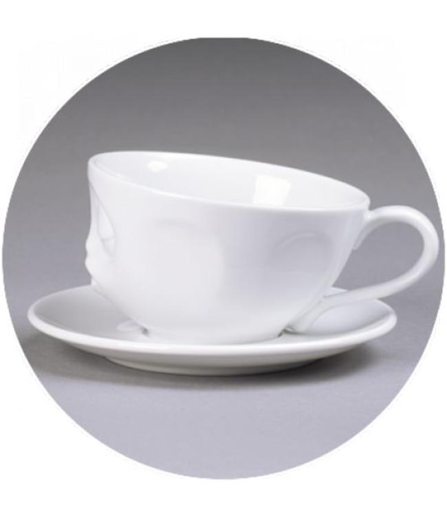 Tassen  'Tassen' kop en schotel, wit - Kus