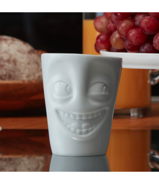 Tassen  'Tassen' mok met handvat, 350ml, wit - Grappig