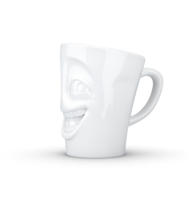 Tassen  'Tassen' mok met handvat, 350ml, wit - Grappig