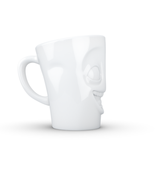 Tassen  'Tassen' mok met handvat, 350ml, wit - Grappig