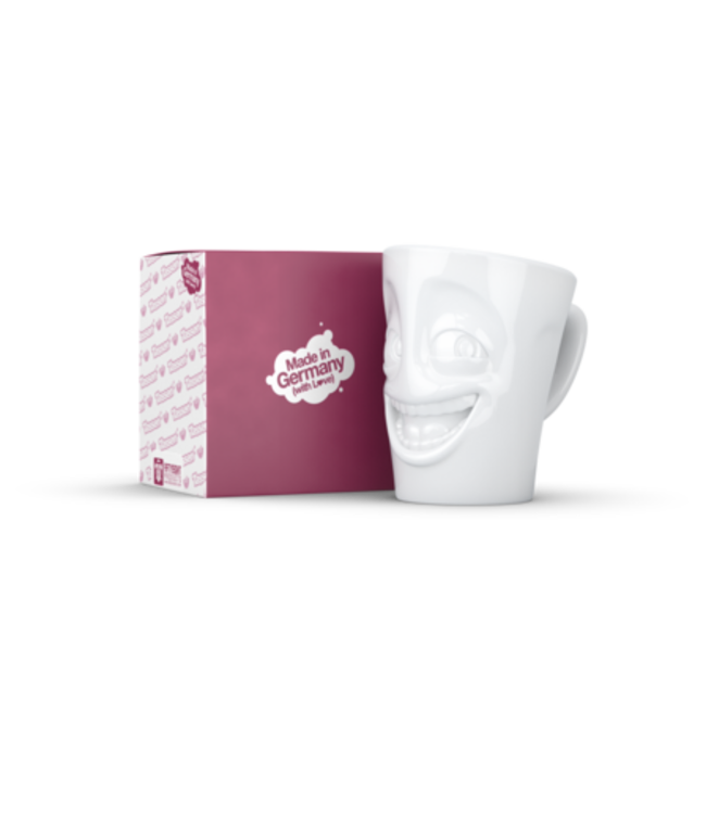 Tassen  'Tassen' mok met handvat, 350ml, wit - Grappig