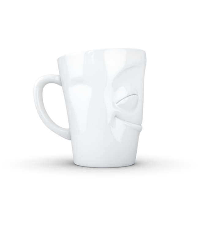 Tassen  'Tassen' mok met handvat, 350ml, wit - Vrolijk