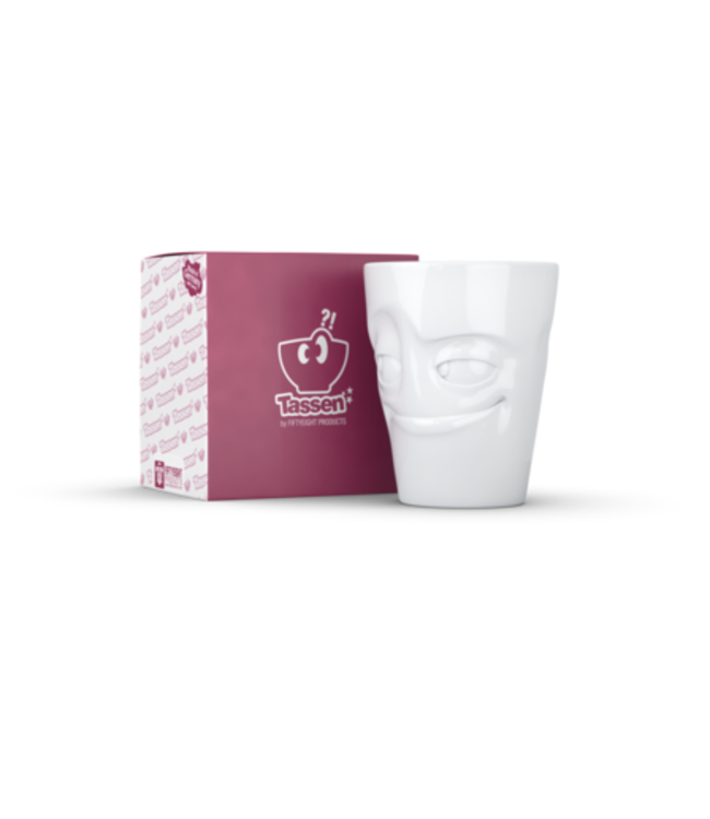 Tassen  'Tassen' mok met handvat, 350ml, wit - Ondeugend