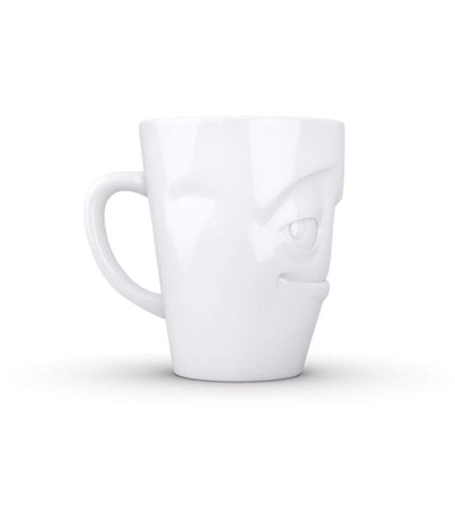 Tassen  'Tassen' mok met handvat, 350ml, wit - Ondeugend