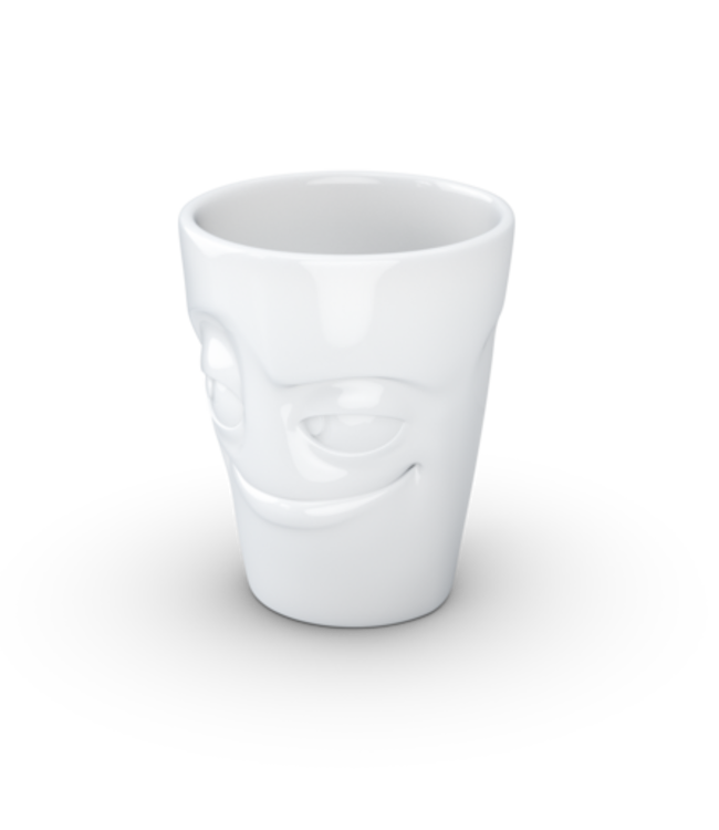 Tassen  'Tassen' mok met handvat, 350ml, wit - Ondeugend