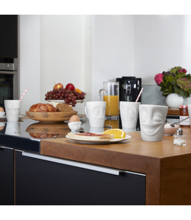 Tassen  'Tassen' mok met handvat, 350ml, wit - Lekker