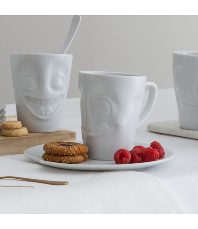 Tassen  'Tassen' mok met handvat, 350ml, wit - Lekker