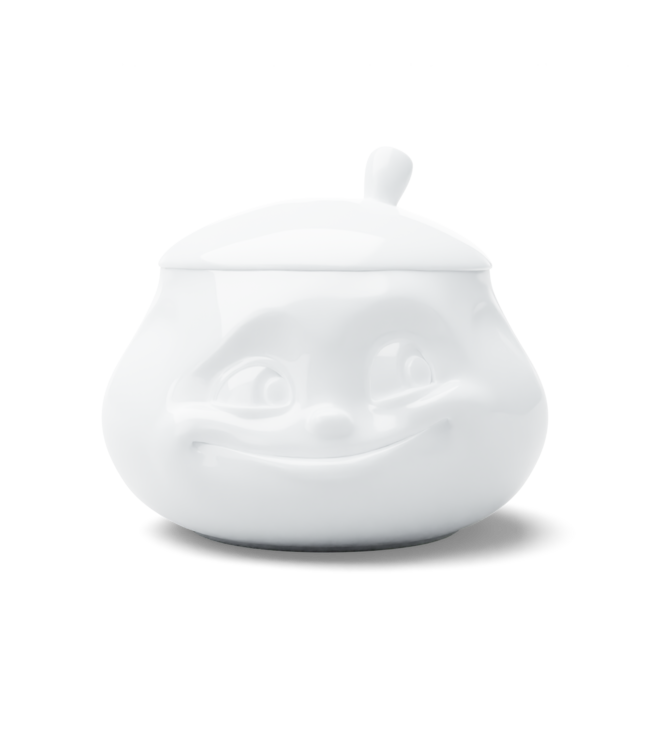 Tassen  Suikerpot "Sweet" met deksel in wit porselein, 400 ml