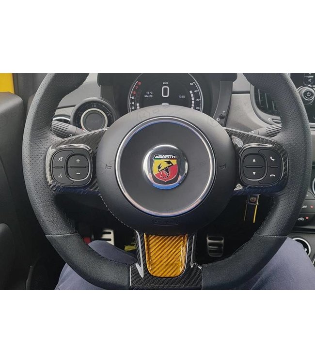 Koshi Group Abarth 595 (2016-) Frontal Decor Cover Steering Wheel