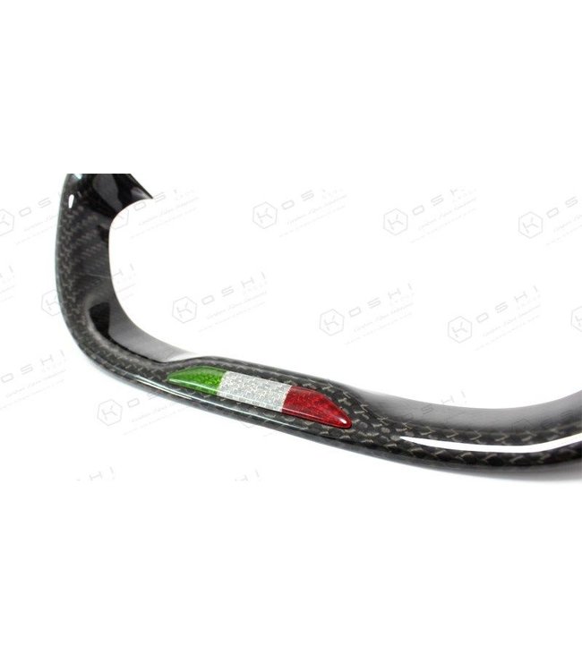 Koshi Group Alfa Romeo 4C Steering Wheel Italian Flag Badge