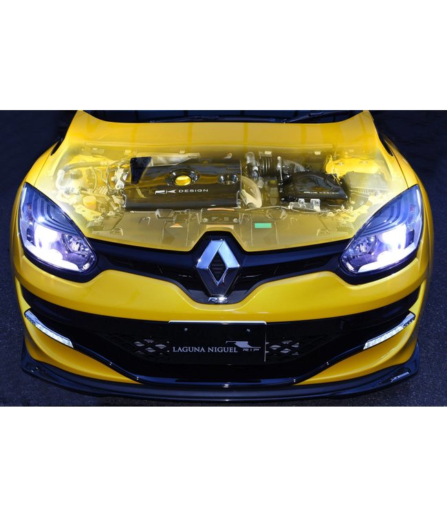  Para Renault Megane 2 RS Cupra R parachoques delantero labio 3  unids negro Spoiler Splitter : Automotriz