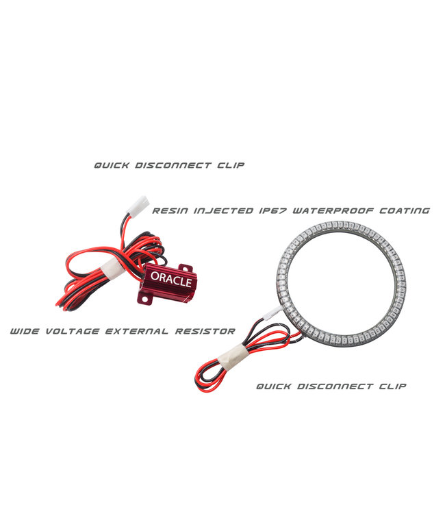 Oracle Lighting 2007-2017 Jeep Wrangler JK ORACLE LED Turn Signal Halo Kit - Waterproof