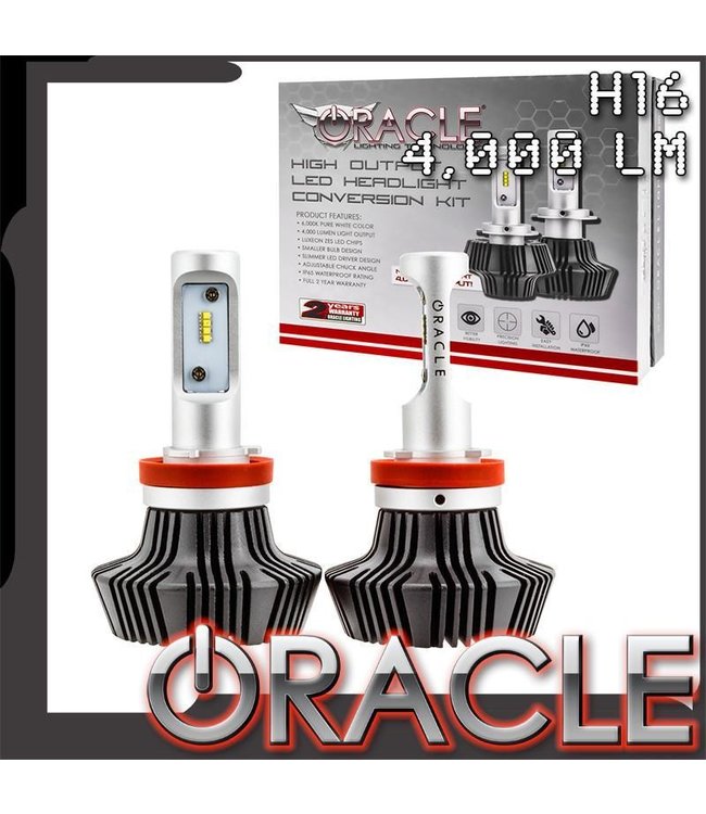 Oracle Lighting ORACLE H16 4,000+ Lumen LED Headlight Bulbs (Pair)