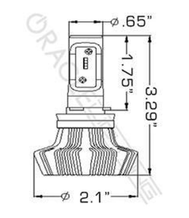 Oracle Lighting ORACLE H16 4,000+ Lumen LED Headlight Bulbs (Pair)