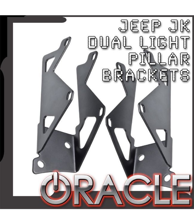 Oracle Lighting ORACLE Jeep JK Dual Light Mounting Pillar Brackets (Pair)