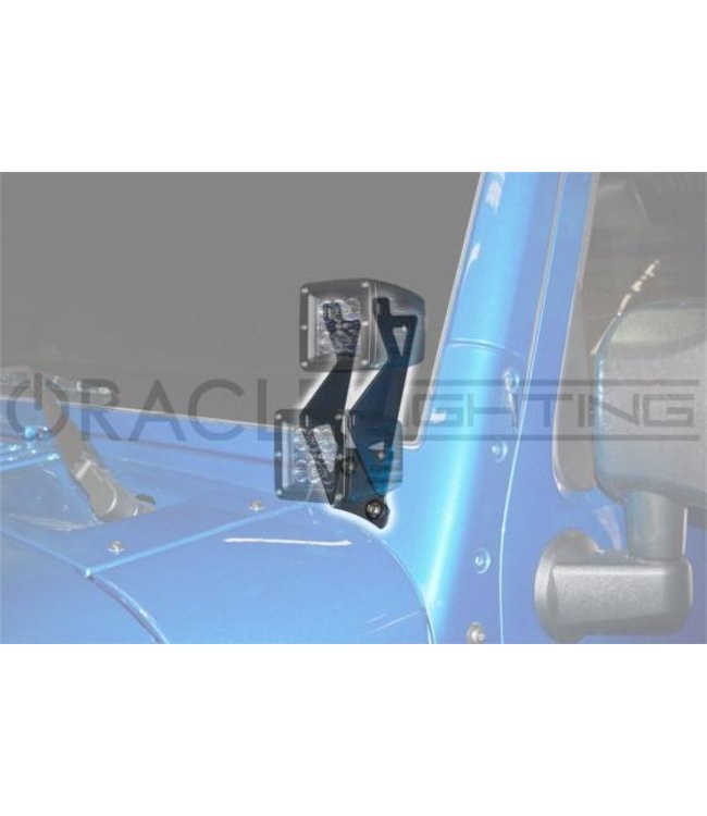 Oracle Lighting ORACLE Jeep JK Dual Light Mounting Pillar Brackets (Pair)