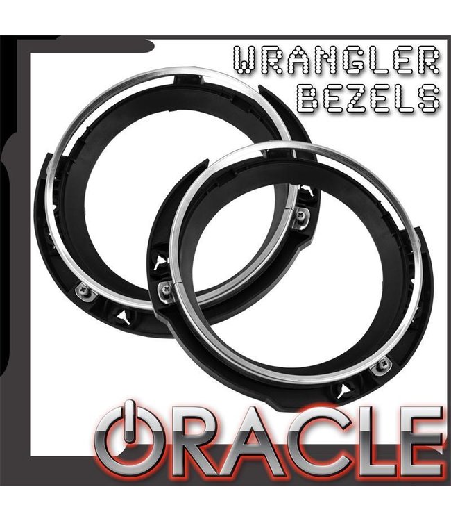 Oracle Lighting ORACLE Jeep Wrangler Headlight Bracket+Bezel (Pair)